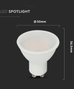 LED Λάμπα GU10 2.9W V-TAC 100° 250lm Φυσικό Λευκό 4000K – 212988