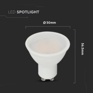 LED Λάμπα GU10 2.9W V-TAC 100° 250lm Φυσικό Λευκό 4000K – 212988