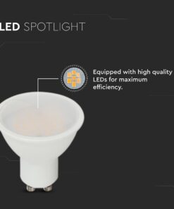 LED Λάμπα GU10 2.9W V-TAC 100° 250lm Φυσικό Λευκό 4000K – 212988