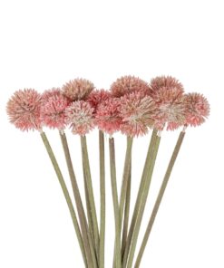 GloboStar® Artificial Garden PINK DANDELION BOUQET 21359 Τεχνητό Διακοσμητικό Ταραξάκο Μπουκέτο Y54cm
