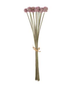 GloboStar® Artificial Garden PURPLE DANDELION BOUQET 21360 Τεχνητό Διακοσμητικό Ταραξάκο Μπουκέτο Y54cm