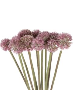 GloboStar® Artificial Garden PURPLE DANDELION BOUQET 21360 Τεχνητό Διακοσμητικό Ταραξάκο Μπουκέτο Y54cm