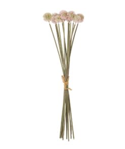 GloboStar® Artificial Garden PALE PINK DANDELION BOUQET 21361 Τεχνητό Διακοσμητικό Ταραξάκο Μπουκέτο Y54cm