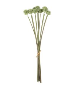 GloboStar® Artificial Garden PALE GREEN DANDELION BOUQET 21362 Τεχνητό Διακοσμητικό Ταραξάκο Μπουκέτο Y54cm