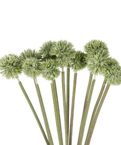 GloboStar® Artificial Garden PALE GREEN DANDELION BOUQET 21362 Τεχνητό Διακοσμητικό Ταραξάκο Μπουκέτο Y54cm