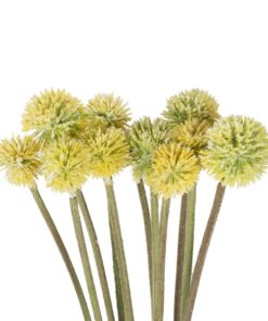 GloboStar® Artificial Garden PALE YELLOW DANDELION BOUQET 21363 Τεχνητό Διακοσμητικό Ταραξάκο Μπουκέτο Y54cm