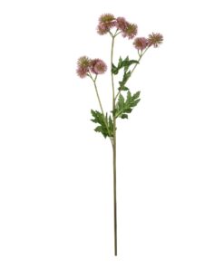 GloboStar® Artificial Garden PURPLE DANDELION BOUQET 21364 Τεχνητό Διακοσμητικό Ταραξάκο Μπουκέτο Y62cm