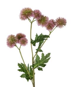 GloboStar® Artificial Garden PURPLE DANDELION BOUQET 21364 Τεχνητό Διακοσμητικό Ταραξάκο Μπουκέτο Y62cm