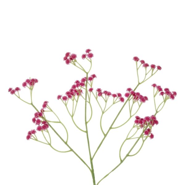 GloboStar® Artificial Garden PINK BRANCH BABY BREATH 21368 Τεχνητό Διακοσμητικό Κλαδί Ροζ Γυψοφίλης Y61cm