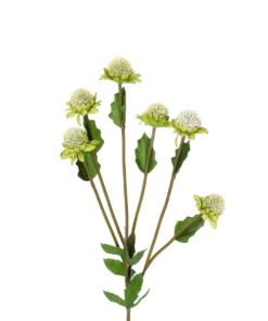 GloboStar® Artificial Garden GREEN IRON THREAD BRANCH 21372 Τεχνητό Διακοσμητικό Κλαδί Πράσινο Ασπιδίστρα Y57cm