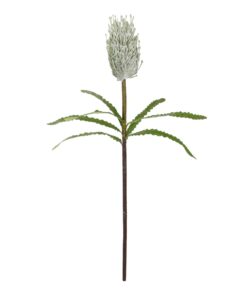 GloboStar® Artificial Garden WHITE STIPA FRUIT BRANCH 21374 Τεχνητό Διακοσμητικό Κλαδί Στίπα Y69cm