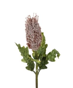 GloboStar® Artificial Garden PURPLE STIPA FRUIT BRANCH 21375 Τεχνητό Διακοσμητικό Κλαδί Στίπα Y69cm