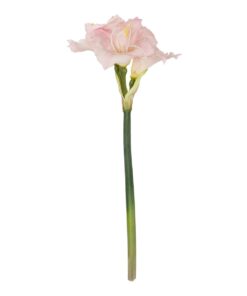 GloboStar® Artificial Garden PINK KAFFIR LILY BRANCH 21390 Τεχνητό Διακοσμητικό Κλαδί Ροζ Κρίνο Y58cm