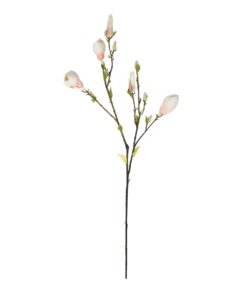 GloboStar® Artificial Garden CHAMPAGNE MAGNOLIA BRANCH 21423 Τεχνητό Διακοσμητικό Κλαδί Σαμπανί Μανόλια Y100cm