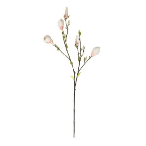 GloboStar® Artificial Garden CHAMPAGNE MAGNOLIA BRANCH 21423 Τεχνητό Διακοσμητικό Κλαδί Σαμπανί Μανόλια Y100cm