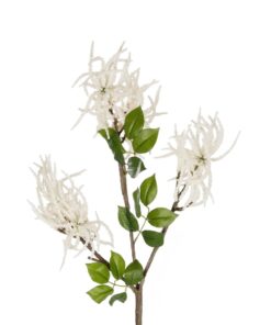 GloboStar® Artificial Garden WHITE AMARANTHUS FRUIT BRANCH 21447 Τεχνητό Διακοσμητικό Κλαδί Λευκός Αμάρανθος Y95cm