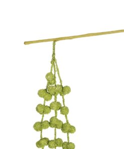 GloboStar® Artificial Garden GREEN AMARANTHUS FRUIT BRANCH 21453Τεχνητό Διακοσμητικό Κλαδί Πράσινος Αμάρανθος Y60cm