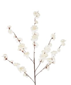 GloboStar® Artificial Garden WHITE GUAXIA FLOWER BRANCH 21456 Τεχνητό Διακοσμητικό Κλαδί Λευκή Γκουάβα Y100cm