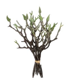 GloboStar® Artificial Garden GREEN ORCHID BOUQET 21466 Τεχνητό Διακοσμητικό Μπουκέτο Πράσινη Ορχιδέα Y34cm