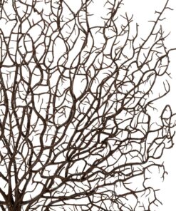 GloboStar® Artificial Garden BROWN CORAL BRANCH 21467 Τεχνητό Διακοσμητικό Κλαδί Καφέ Koράλι Y49cm