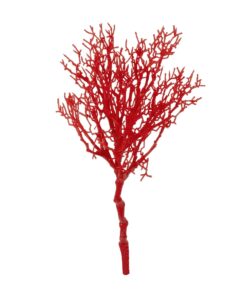 GloboStar® Artificial Garden RED CORAL BRANCH 21468 Τεχνητό Διακοσμητικό Κλαδί Κόκκινο Koράλι Y35cm