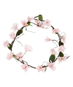 GloboStar® Artificial Garden MAGNOLIA FLOWER VINE 21469 Τεχνητό Διακοσμητικό Κλαδί Μανόλιας Y180cm