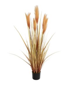 GloboStar® Artificial Garden PAMPAS GRASS 21475 Τεχνητό Διακοσμητικό Φυτό Παμπας Υ120cm