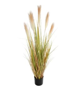 GloboStar® Artificial Garden PAMPAS GRASS 21477 Τεχνητό Διακοσμητικό Φυτό Παμπας Υ120cm