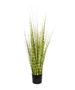 GloboStar® Artificial Garden ZEBRA GRASS 21481 Τεχνητό Διακοσμητικό Φυτό Ζέμπρα Μ30 x Π20 x Υ90cm