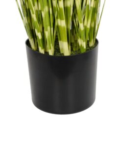 GloboStar® Artificial Garden ZEBRA GRASS 21481 Τεχνητό Διακοσμητικό Φυτό Ζέμπρα Μ30 x Π20 x Υ90cm