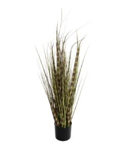 GloboStar® Artificial Garden ZEBRA GRASS 21482 Τεχνητό Διακοσμητικό Φυτό Ζέμπρα Υ85cm