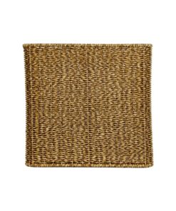 GloboStar® Artificial Garden SIENA 21497 Διακοσμητικό Πλεκτό Καλάθι – Κασπώ Γλάστρα – Flower Pot Μπεζ Μ32 x Π28 x Υ30cm