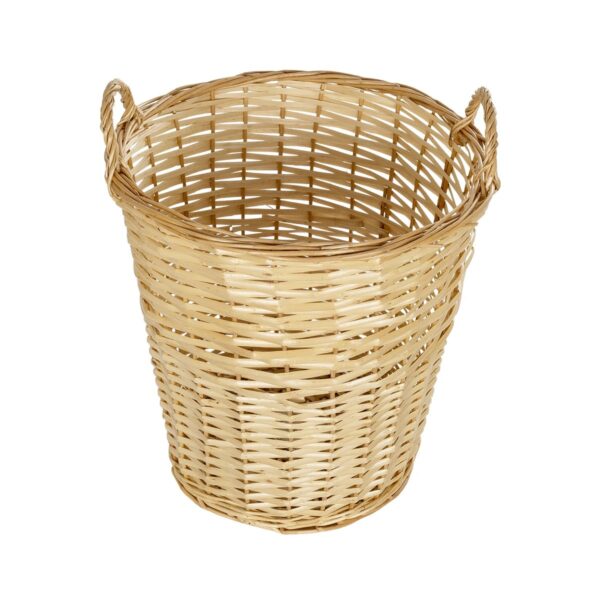 GloboStar® Artificial Garden ARIZONA 21504 Διακοσμητικό Πλεκτό Καλάθι – Κασπώ Γλάστρα – Flower Pot Μπεζ Φ42 x Υ42cm