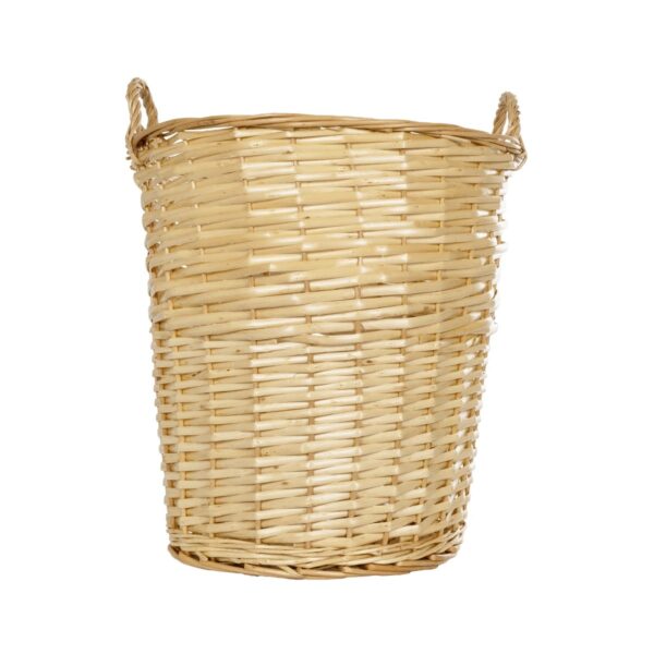 GloboStar® Artificial Garden ARIZONA 21504 Διακοσμητικό Πλεκτό Καλάθι – Κασπώ Γλάστρα – Flower Pot Μπεζ Φ42 x Υ42cm