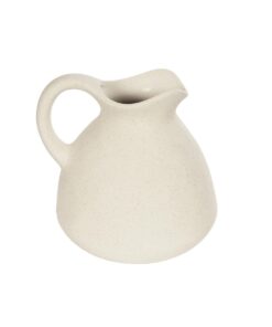 GloboStar® Artificial Garden ARMENOVILLE 21505 Διακοσμητικό Κεραμικό Βάζo Μπέζ Μ18 x Π15 x Υ16 cm