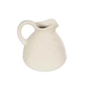 GloboStar® Artificial Garden ARMENOVILLE 21505 Διακοσμητικό Κεραμικό Βάζo Μπέζ Μ18 x Π15 x Υ16 cm