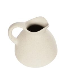 GloboStar® Artificial Garden ARMENOVILLE 21505 Διακοσμητικό Κεραμικό Βάζo Μπέζ Μ18 x Π15 x Υ16 cm