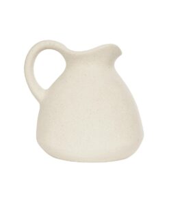 GloboStar® Artificial Garden ARMENOVILLE 21505 Διακοσμητικό Κεραμικό Βάζo Μπέζ Μ18 x Π15 x Υ16 cm