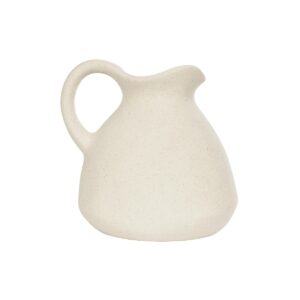 GloboStar® Artificial Garden ARMENOVILLE 21505 Διακοσμητικό Κεραμικό Βάζo Μπέζ Μ18 x Π15 x Υ16 cm