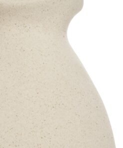 GloboStar® Artificial Garden ARMENOVILLE 21505 Διακοσμητικό Κεραμικό Βάζo Μπέζ Μ18 x Π15 x Υ16 cm