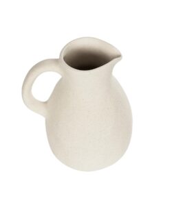 GloboStar® Artificial Garden ARMENOVILLE 21506 Διακοσμητικό Κεραμικό Βάζo Μπέζ Μ18 x Π15 x Υ22 cm