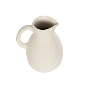 GloboStar® Artificial Garden ARMENOVILLE 21506 Διακοσμητικό Κεραμικό Βάζo Μπέζ Μ18 x Π15 x Υ22 cm