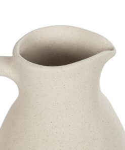 GloboStar® Artificial Garden ARMENOVILLE 21506 Διακοσμητικό Κεραμικό Βάζo Μπέζ Μ18 x Π15 x Υ22 cm