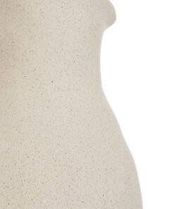 GloboStar® Artificial Garden ARMENOVILLE 21506 Διακοσμητικό Κεραμικό Βάζo Μπέζ Μ18 x Π15 x Υ22 cm