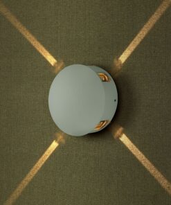 LED Φωτιστικό Τοίχου 4W V-TAC Λευκό Στρογγυλό με 4 Δέσμες IP65 Φυσικό 4000Κ – 218214