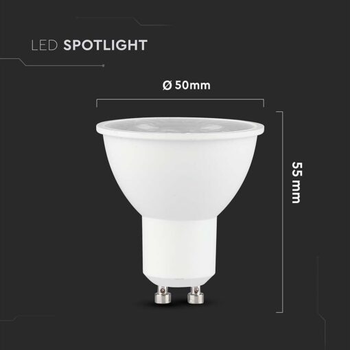 LED Λάμπα GU10 CREE CHIP 7.5W V-TAC 110° 610lm Ψυχρό Λευκό 6500K – 218746