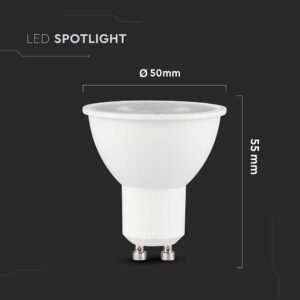 LED Λάμπα GU10 CREE CHIP 7.5W V-TAC 38° 610lm Ψυχρό Λευκό 6500K – 218776