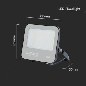LED Προβολέας 50W Αδιάβροχος IP66 V-TAC Cree Chip 6yrs Wty Μαύρος 110° 6750lm 4000K Φυσικό  – 232166