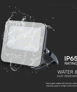LED Προβολέας 50W Αδιάβροχος IP66 V-TAC Cree Chip 6yrs Wty Μαύρος 110° 6750lm 4000K Φυσικό – 232166