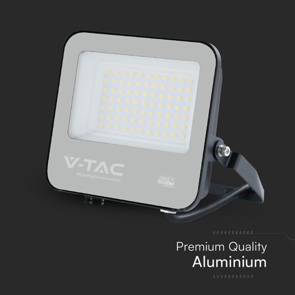 LED Προβολέας 50W Αδιάβροχος IP66 V-TAC Cree Chip 6yrs Wty Μαύρος 110° 6750lm 4000K Φυσικό  – 232166